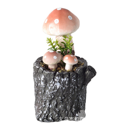 Simulation Medium Stump Mushroom Bonsai