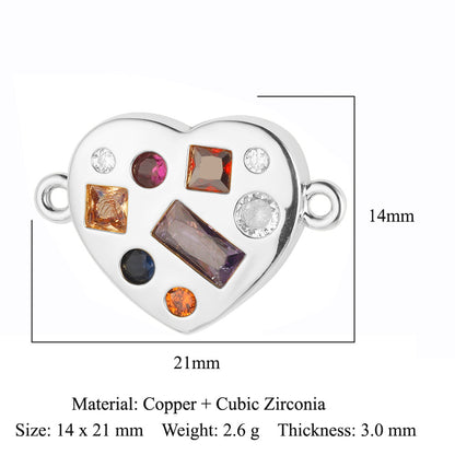 Love Cross Copper Zircon Pendant Devil's Eye