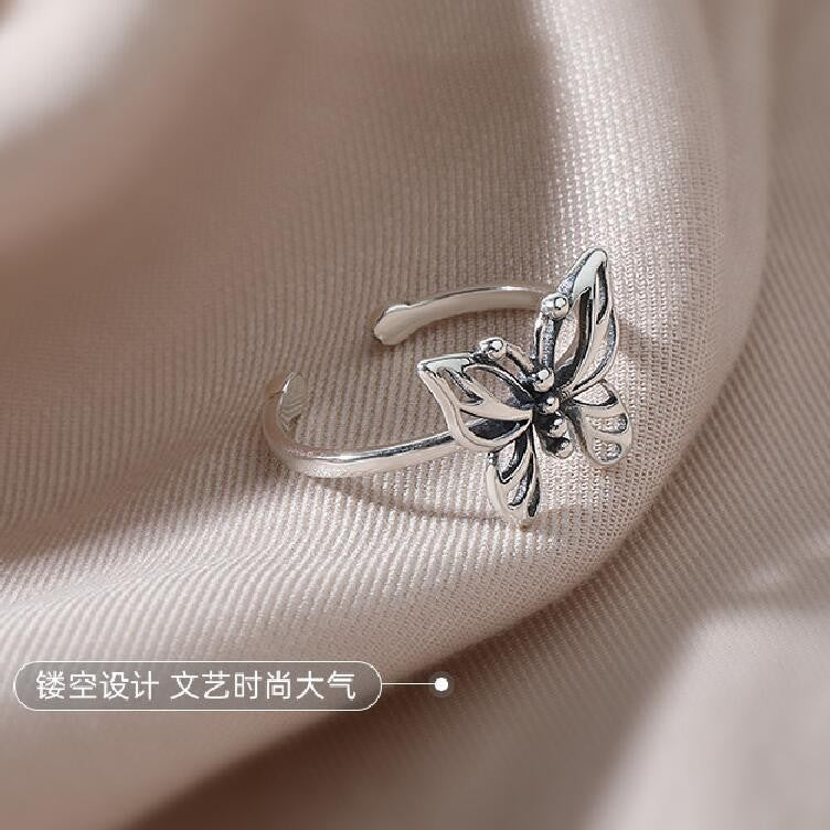 Hollow butterfly ring