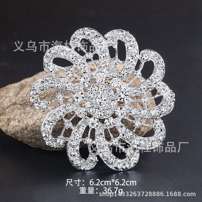 Alloy Rhinestone Brooch Pin fashion