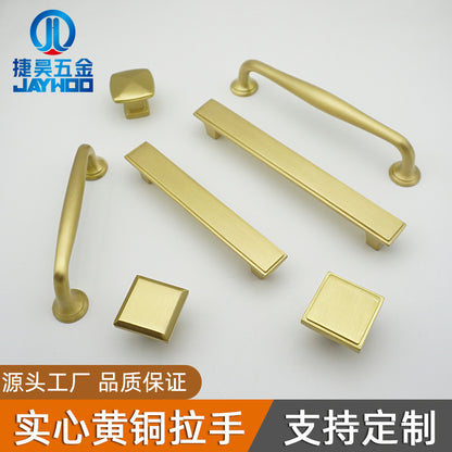 Gold single hole copper handle