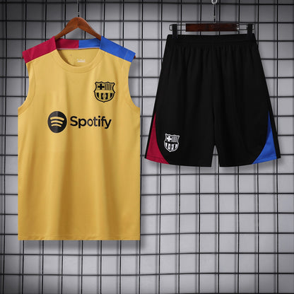 Conjunto de entrenamiento sin mangas y pantalones cortos del Inter de Portugal del Napoli 24-25 Conjunto América 