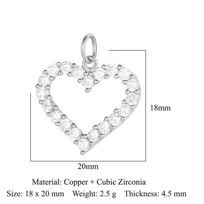 Copper zircon DIY jewelry accessories ins wind butterfly