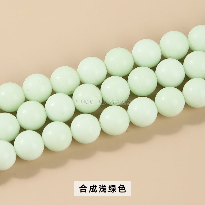 Luminous stone loose beads fluorescent stone beads