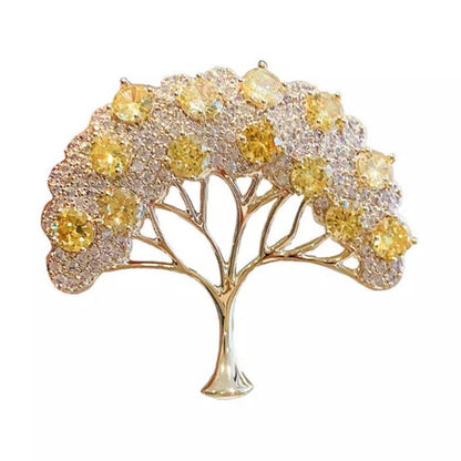 Golden Wishing Tree Brooch