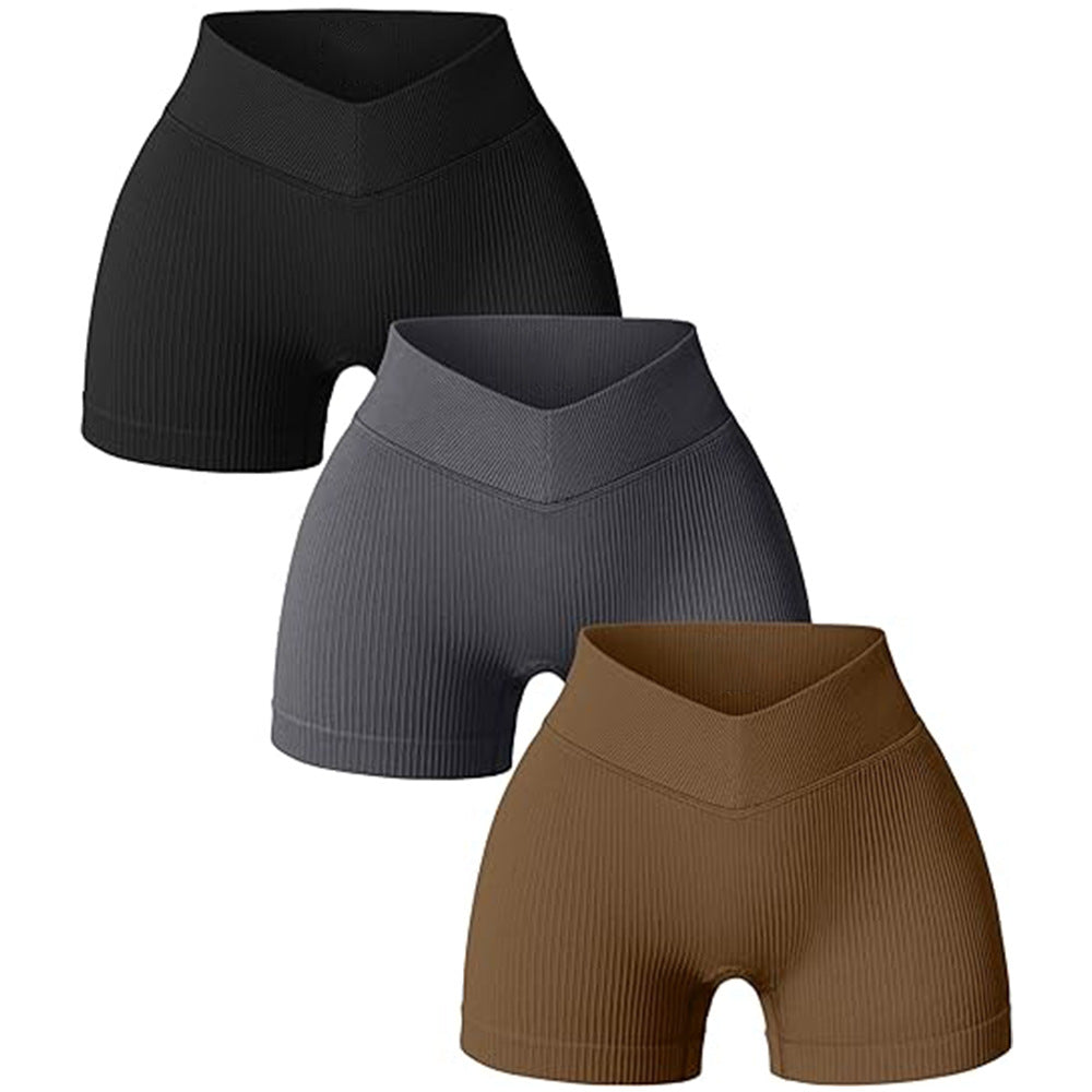 Yoga shorts three-point sports shorts