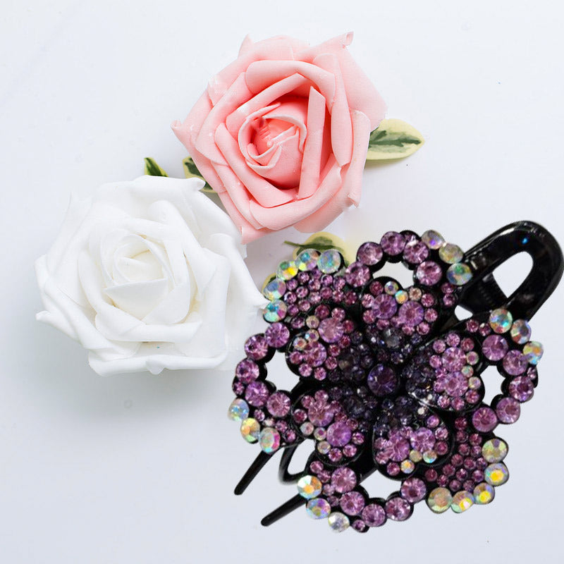 Flower rhinestone flower hair accessories