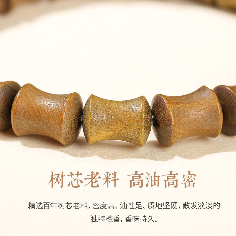 Green sandalwood bamboo bracelet