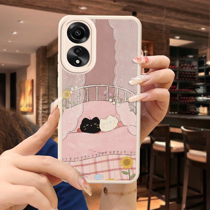 OPPO A78 New Solid Color Anime Soft Case Quirky Minimalist