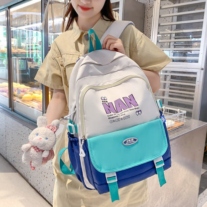 Mochila escolar con letras personalizadas para ordenador de estudiante 