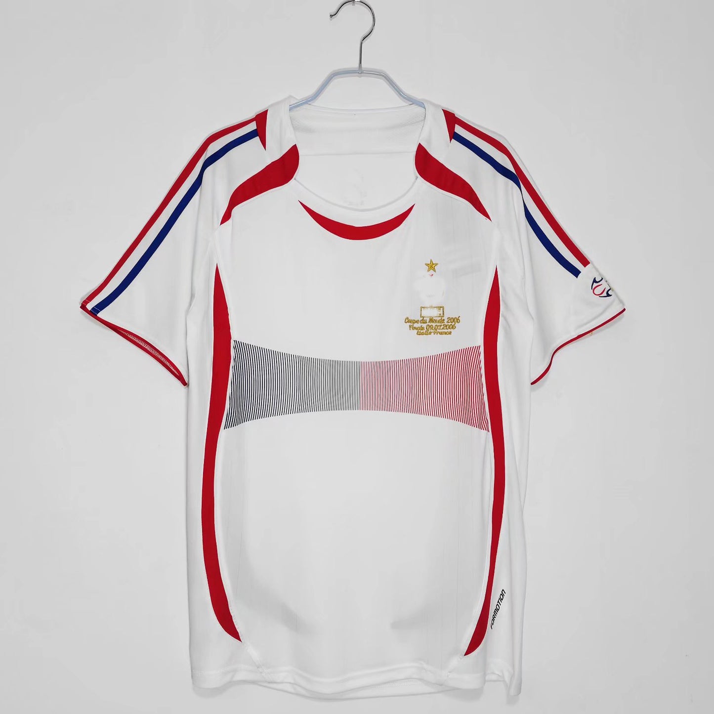 Camiseta retro de manga corta de Zidane Henry de Mbappé de Francia 82-06 