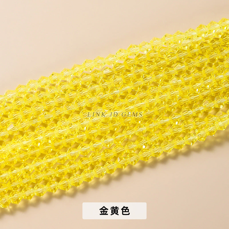 4Mm Czech crystal pointed beads rhombus glass beads loose beads