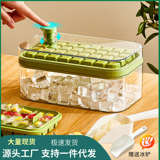 One-touch ice tray