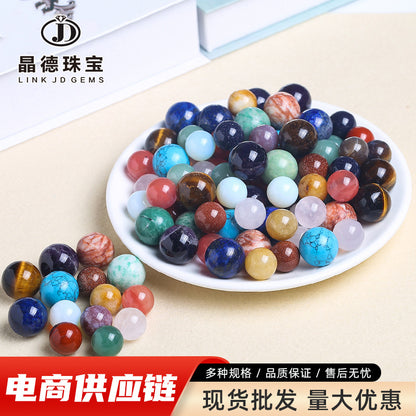 Natural stone non-porous beads round beads