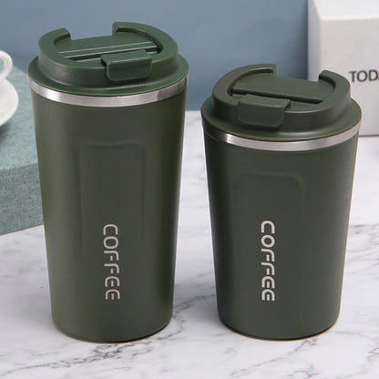 Stainless steel second-generation coffee thermos cup