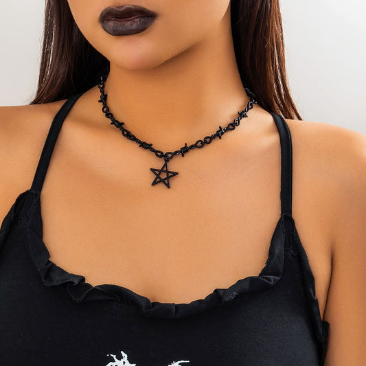 Star collarbone necklace