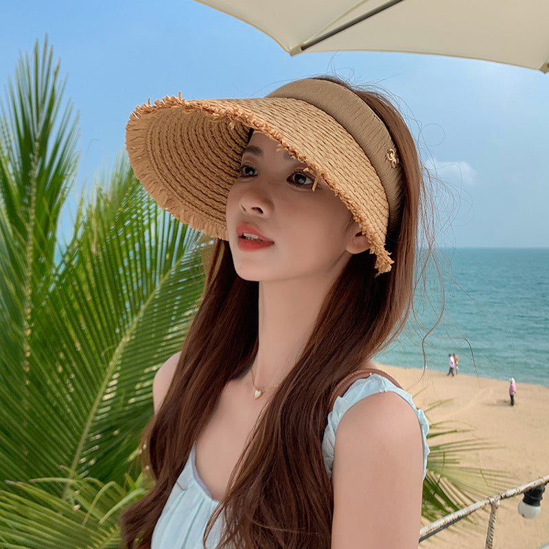 Popular Straw Visor Sun Hat