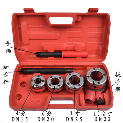 62-Type 4"-1.2" 4-Head Manual Pipe Threader Die Set