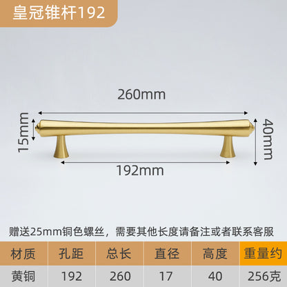 Drawer handle Brass long handle