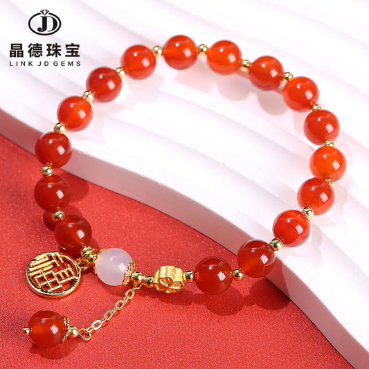 7A agate blessing bracelet