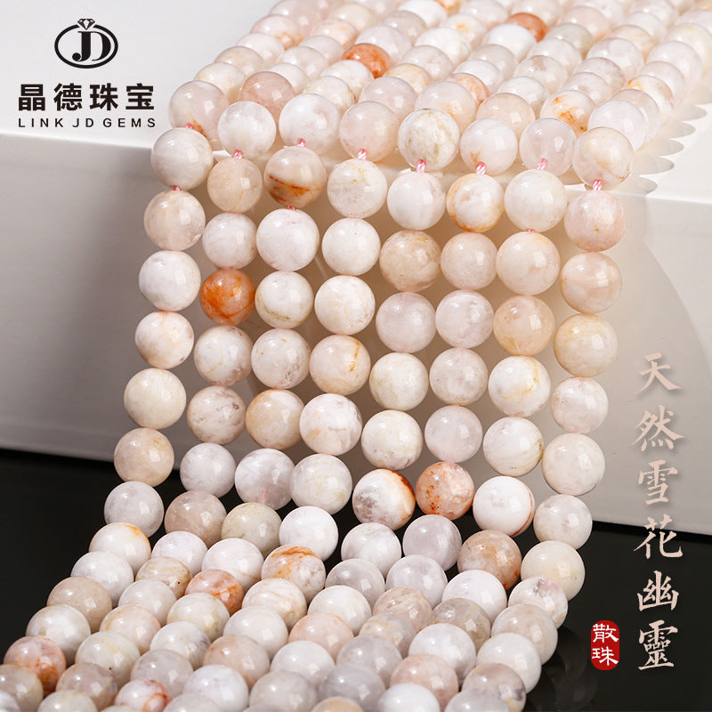 Natural Snowflake Ghost Crystal Beads