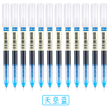 Color neutral straight liquid ballpoint pen