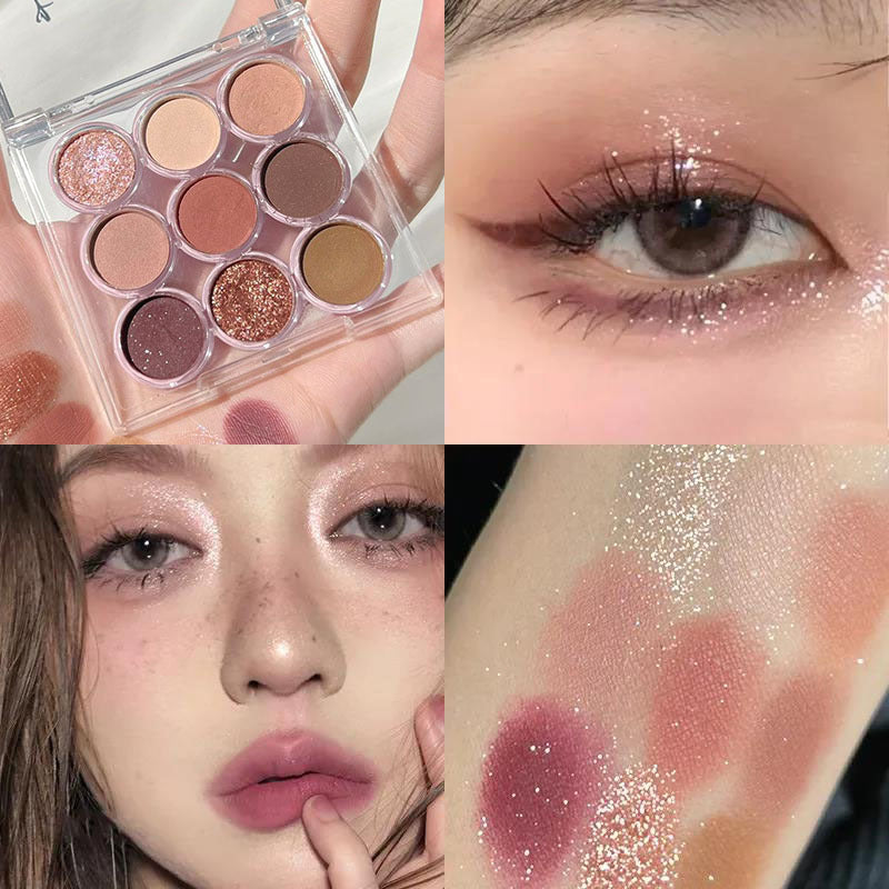 Peach Nine-Color Eyeshadow Palett