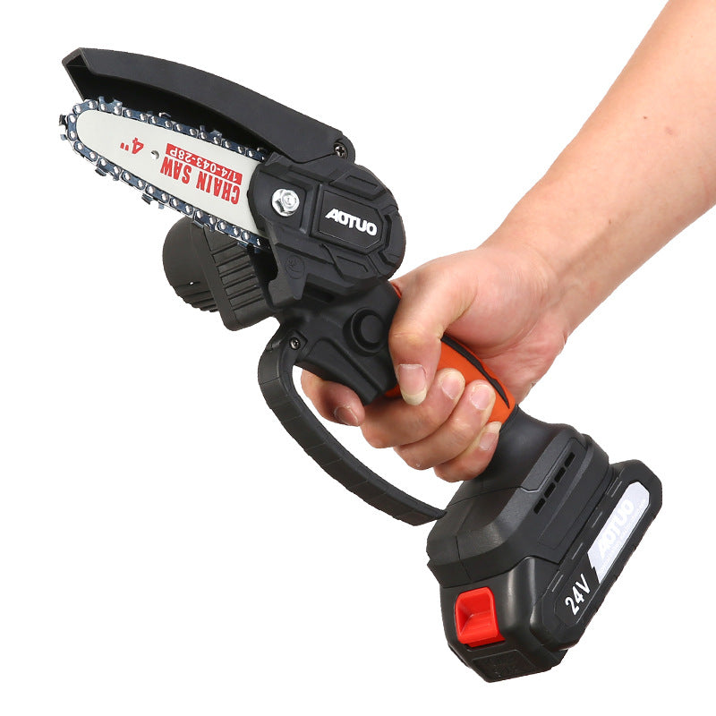 4-inch Cordless Mini Li-ion Chainsaw Handheld