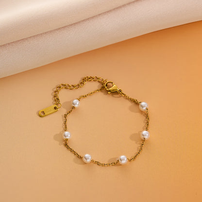 Golden Pearl Bracelet