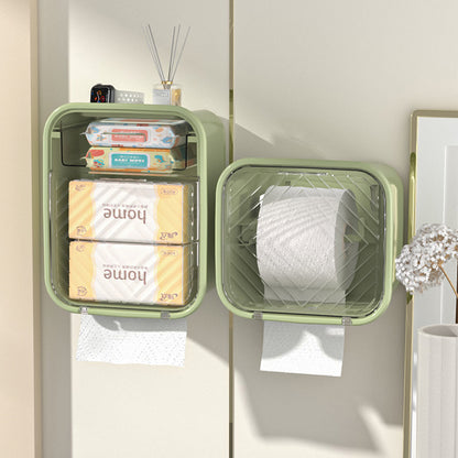 Simple Wall-Mounted Organizer, No-Punch Tissue Holder