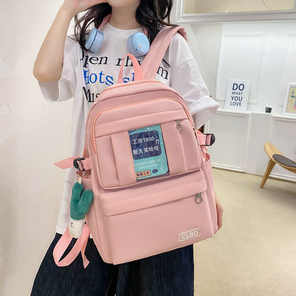 Four-piece backpack for students