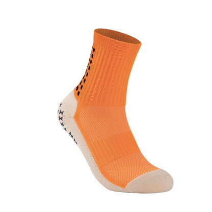 Short Soccer Socks Men Anti-Slip Gel Towel Bottom Training