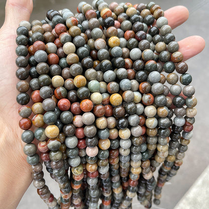 Natural American Picture Stone Loose Beads