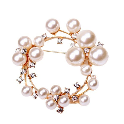 Swan Pearl Brooch