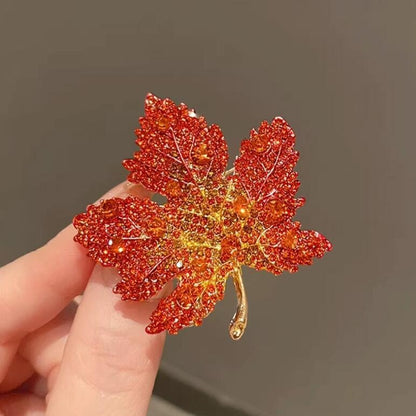 Red Maple Brooch