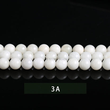 7A grade natural strong light gray moonlight loose beads