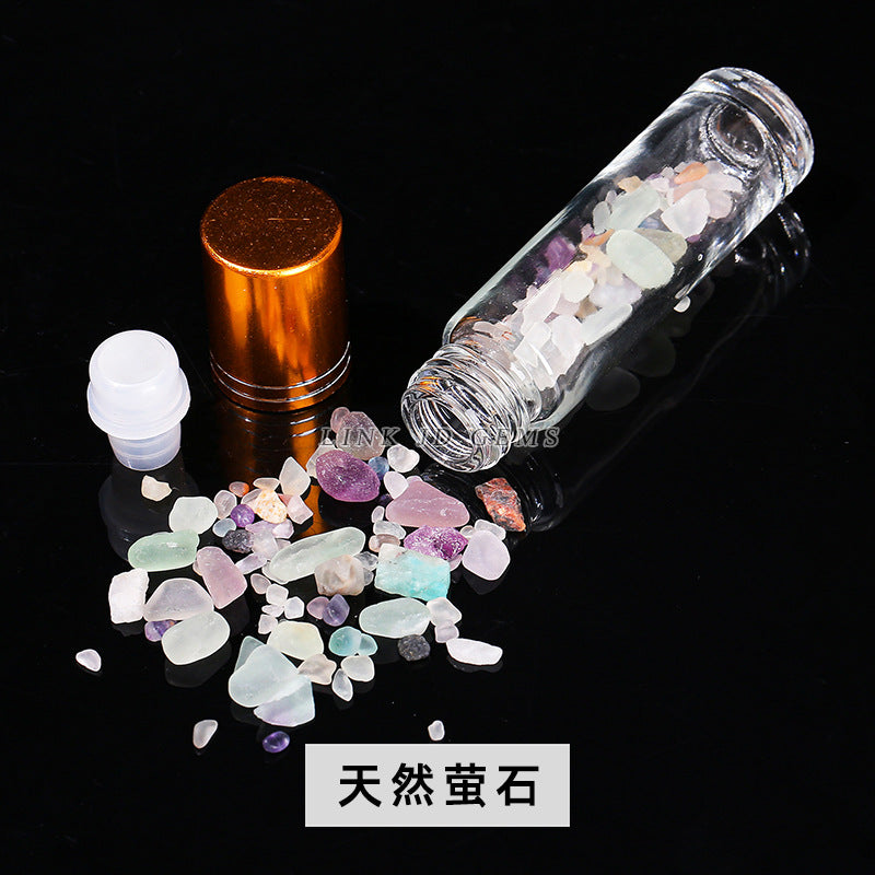 10Ml ball bottle natural crystal gravel essential oil bottle