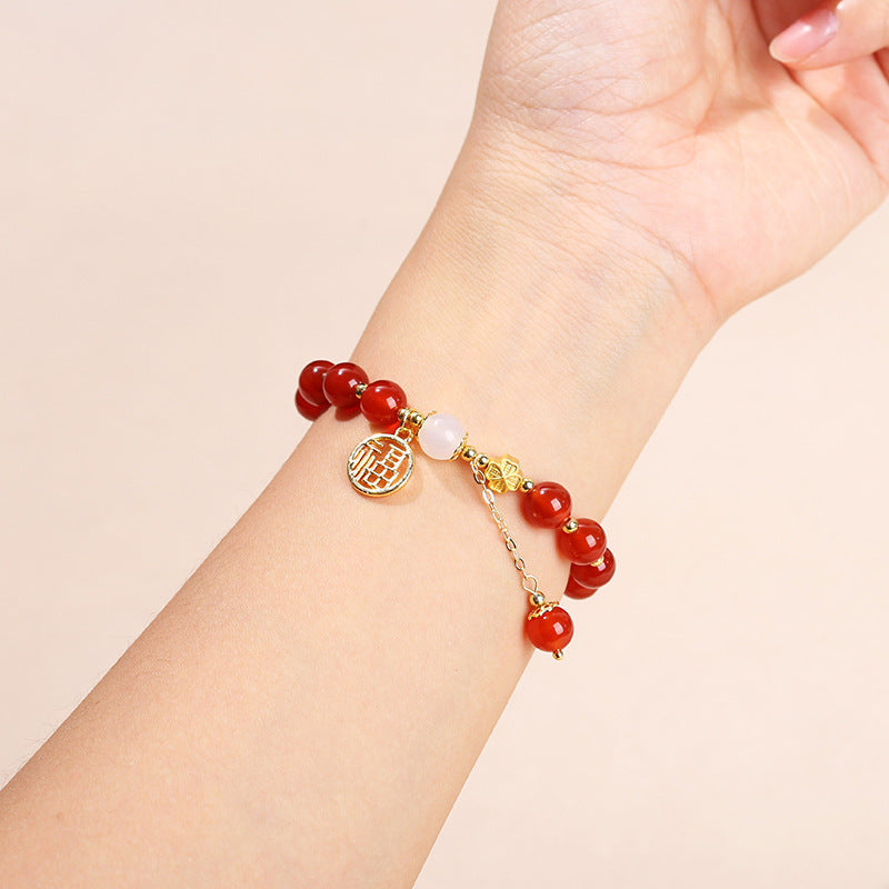 7A agate blessing bracelet