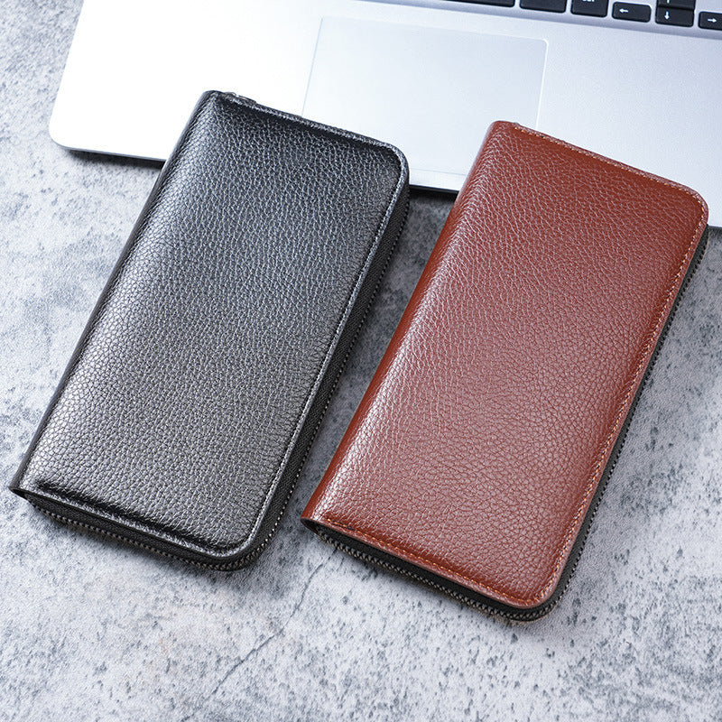 Long Men's Zipper Wallet