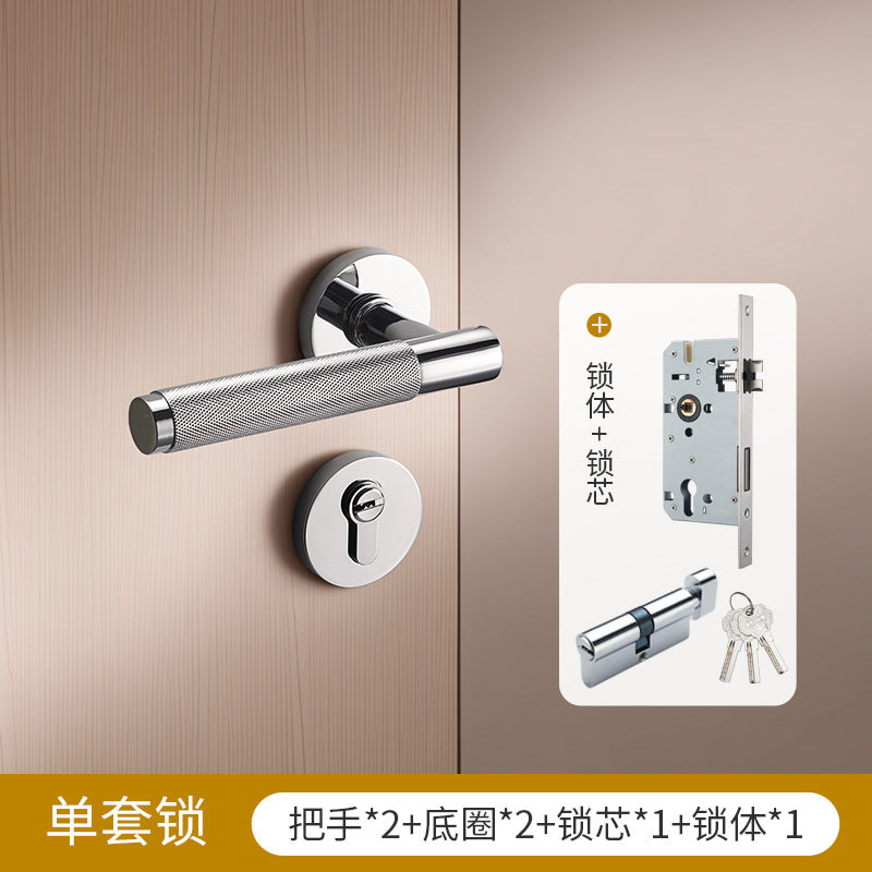 Magnetic silent door handle lock