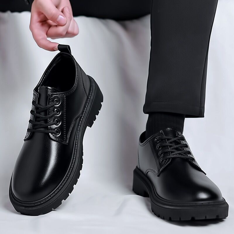 Waterproof Black Business Work Shoes