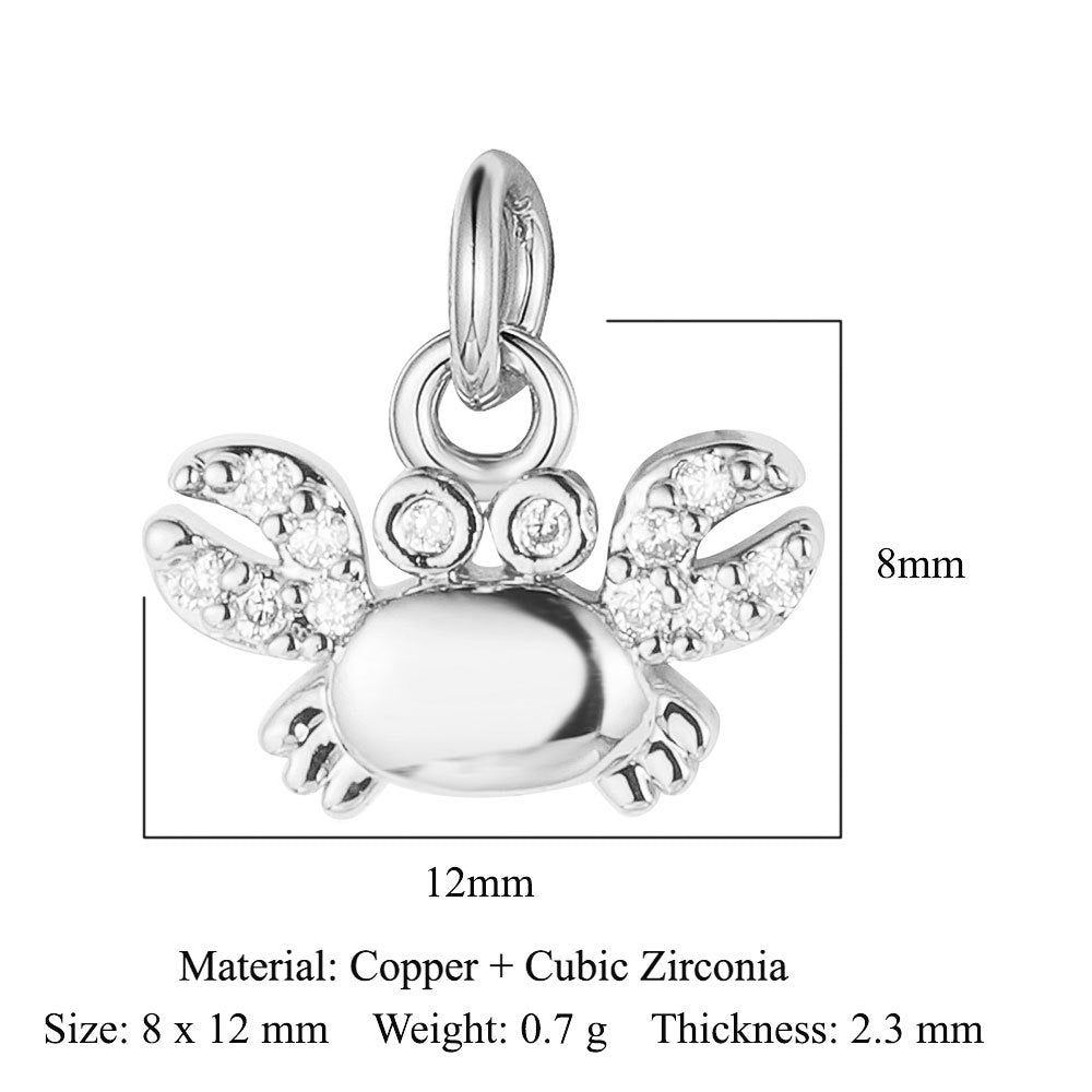 Copper zircon pendant, love shell pendant.