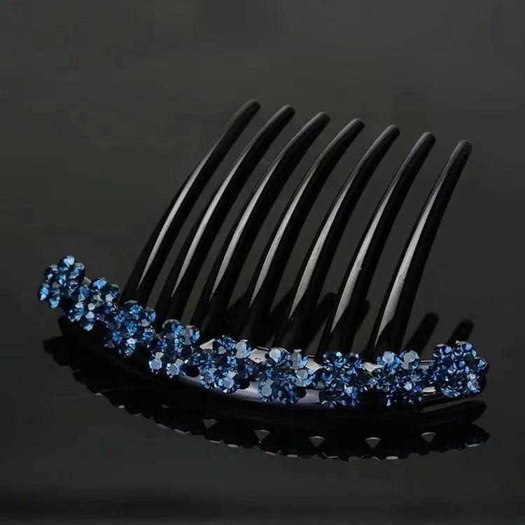 Rhinestone Flower Hair Comb Insert Comb Hair Accessories