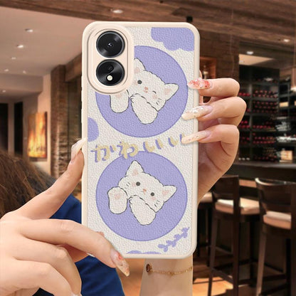 OPPO A38/A18 Quirky Silicone Case Cartoon Couple