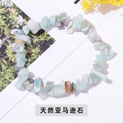 Colorful crystal gravel bracelet elastic