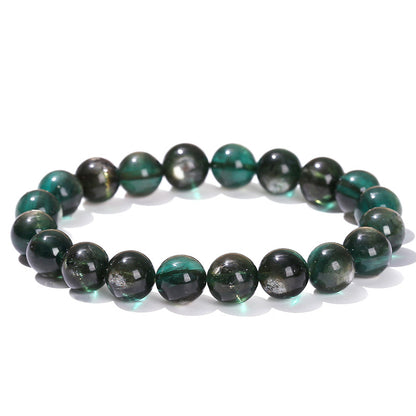 Natural green lithium mica bracelet for women