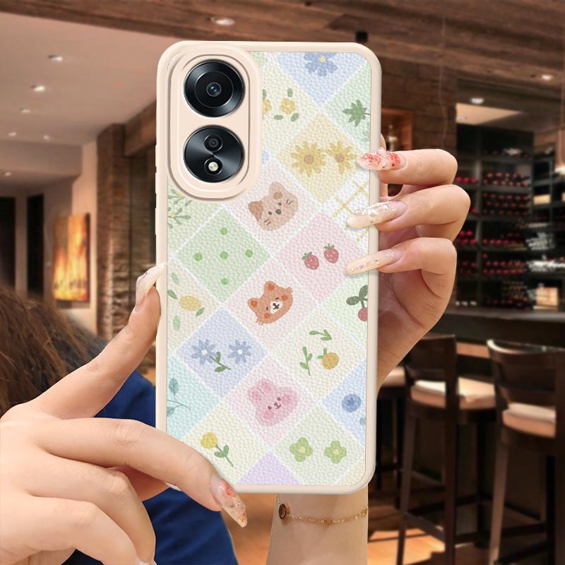 OPPO A58 Silicone Fun Anime Case Youth Trendy Creative Luxury