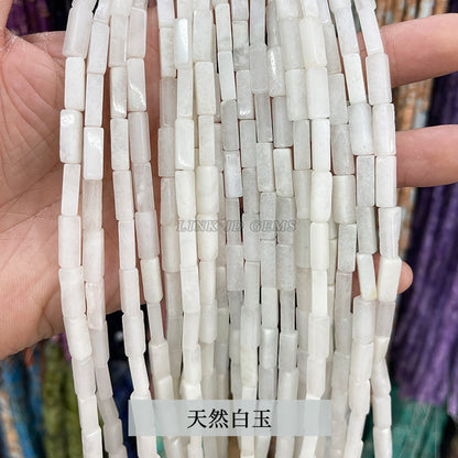 4 * 13Mm crystal agate square loose beads