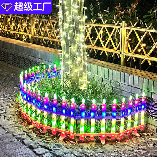 RGB point control outdoor landscape decoration atmosphere fence light