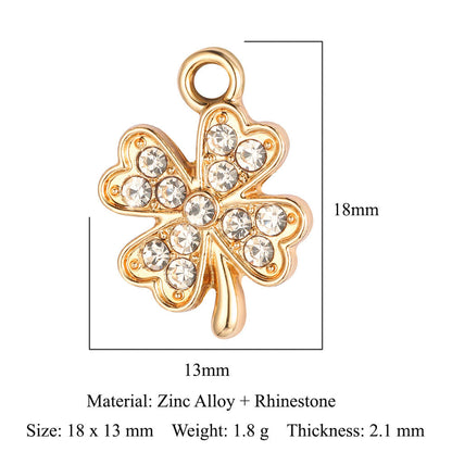 5pcs/pack Crown Maple Leaf Zinc Alloy Pendant